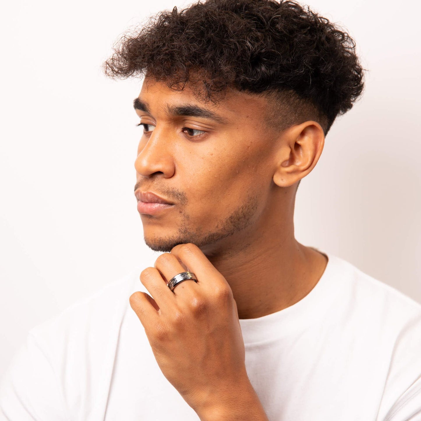 Fred Bennett Filigree Tungsten Ring - Size 9 1/4 - Eagle and Pearl Jewelers