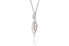 Clogau Swallow Falls Sterling Silver and Welsh Gold Necklace - Eagle and Pearl Jewelers