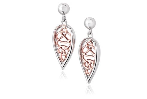 Clogau Welsh Royalty Earrings - Eagle and Pearl Jewelers