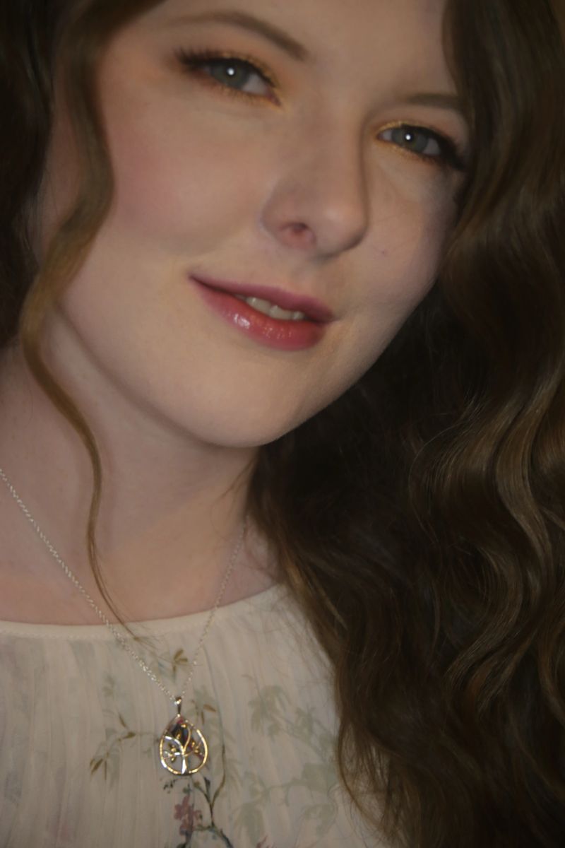 Dew Leafed Tree 14ct Gold Plate Sterling Silver Necklace - Eagle and Pearl Jewelers