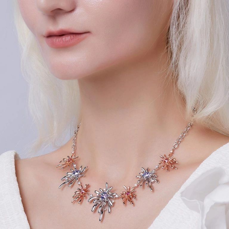 Fei Liu Carpe Diem Crossette Sterling Silver Choker Necklace - Eagle and Pearl Jewelers