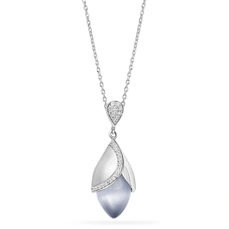 Fei Liu Magnolia Large Sterling Silver Necklace - Eagle and Pearl Jewelers