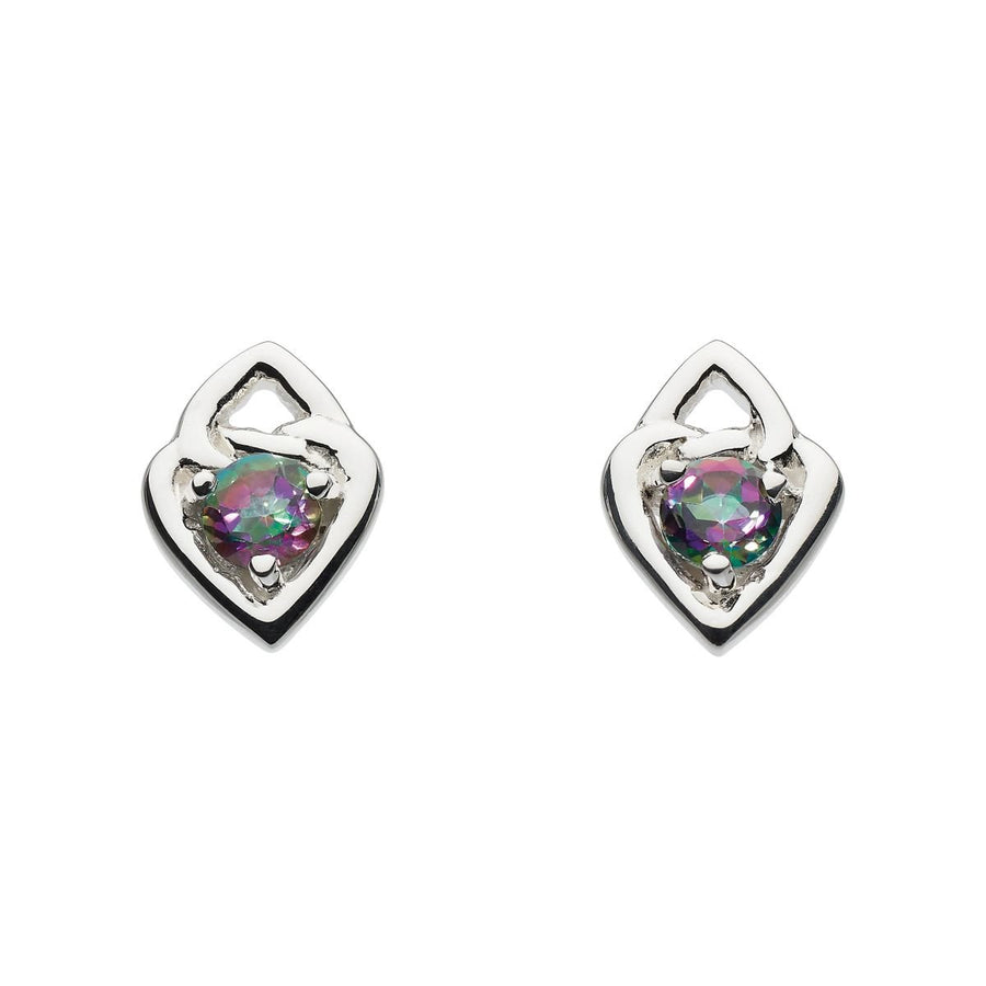 Heritage Mystic Topaz Sterling Silver Stud Earrings - Eagle and Pearl Jewelers