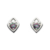 Heritage Mystic Topaz Sterling Silver Stud Earrings - Eagle and Pearl Jewelers