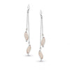 Kit Heath Blossom Eden Blush 18kt Rose Gold Plate Double Leaf Sterling Silver Drop Earrings - Eagle and Pearl Jewelers