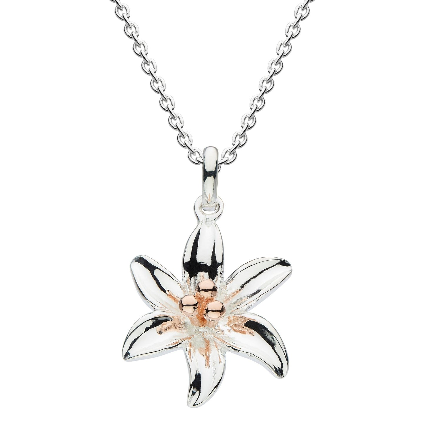 Special Offer: Tiger Lily Sterling Silver Necklace - Eagle and Pearl Jewelers
