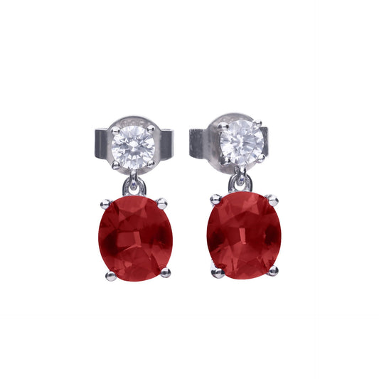 Diamonfire Oval Drop Earrings - Eagle and Pearl Jewelers