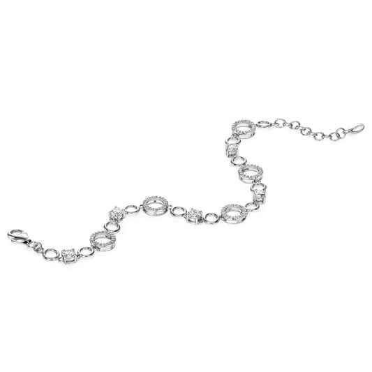 Fiorelli Round Pave Link Bracelet - Eagle and Pearl Jewelers