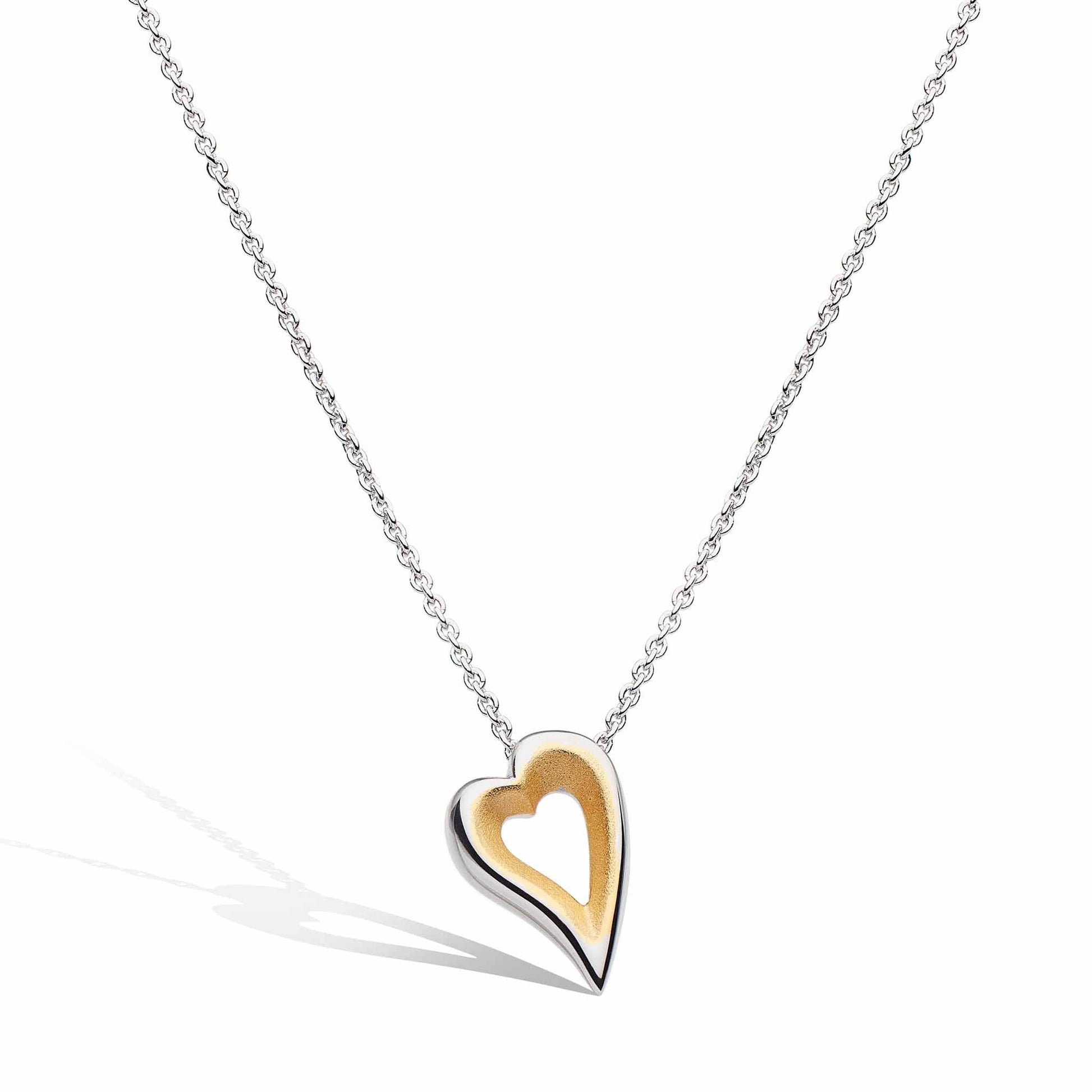 Kit Heath Desire Love Story Golden Heart Necklace - Eagle and Pearl Jewelers