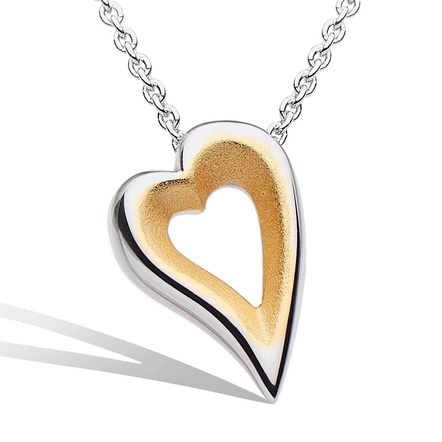 Kit Heath Desire Love Story Golden Heart Necklace - Eagle and Pearl Jewelers