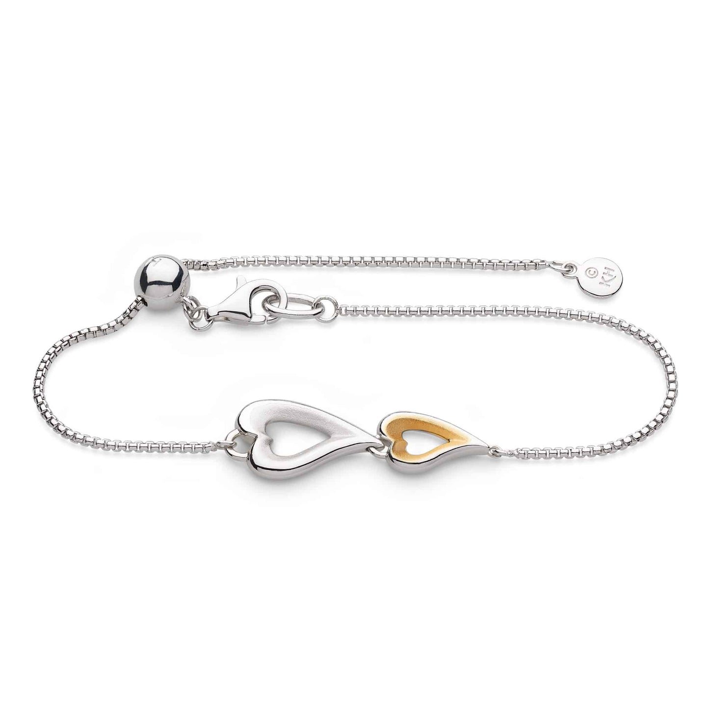 Kit Heath Desire Love Story Golden Twin Heart Bracelet - Eagle and Pearl Jewelers