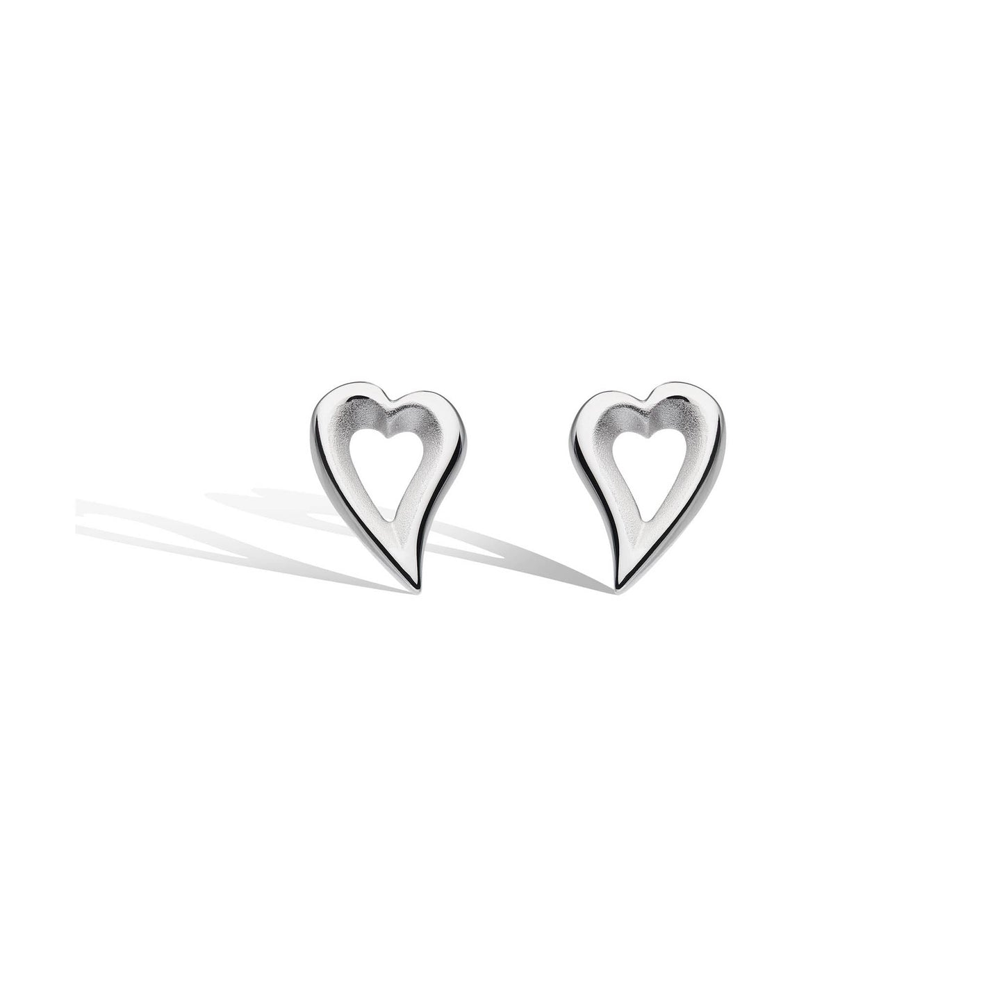 Kit Heath Desire Love Story Heart Stud Earrings - Eagle and Pearl Jewelers