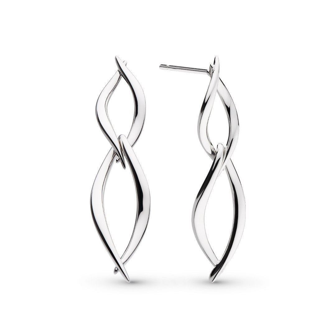 Kit Heath Entwine Twine Twist Duo Link Drop Earrings - Eagle and Pearl Jewelers