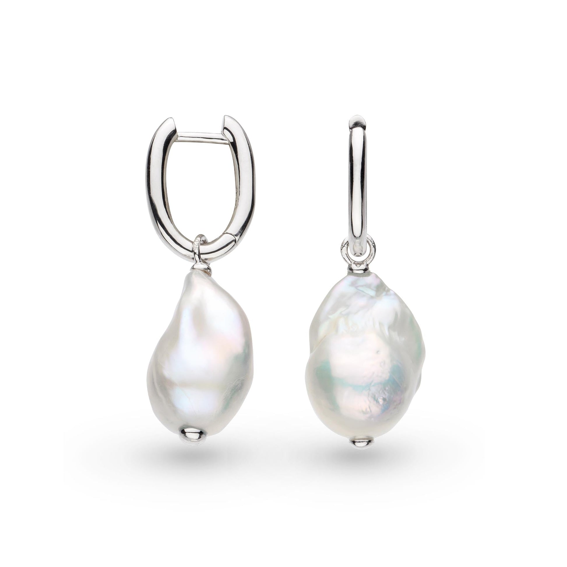 Revival Baroque Pearl Multi - Wear Hoop Earrings - Eagle and Pearl Jewelers