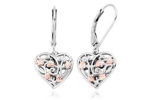 Clogau Fairy Sterling Silver with Welsh Gold Drop Earrings - Eagle and Pearl Jewelers