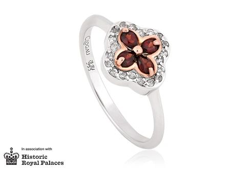 Clogau Tudor Court Garnet Ring - Eagle and Pearl Jewelers