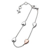 Desire Kiss Blush Heart Station Bracelet - Eagle and Pearl Jewelers