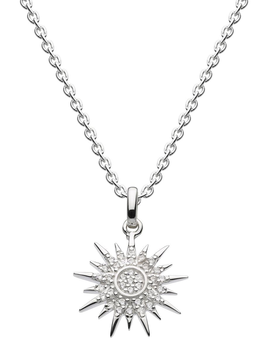 Dew Dazzling CZ Star Sterling Silver Necklace - Eagle and Pearl Jewelers