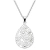 Dew Floral Tear Sterling Silver Necklace - Eagle and Pearl Jewelers