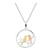 Dew Home Tweet Home 14ct Gold and 14ct Rose Gold Plate Sterling Silver Necklace - Eagle and Pearl Jewelers