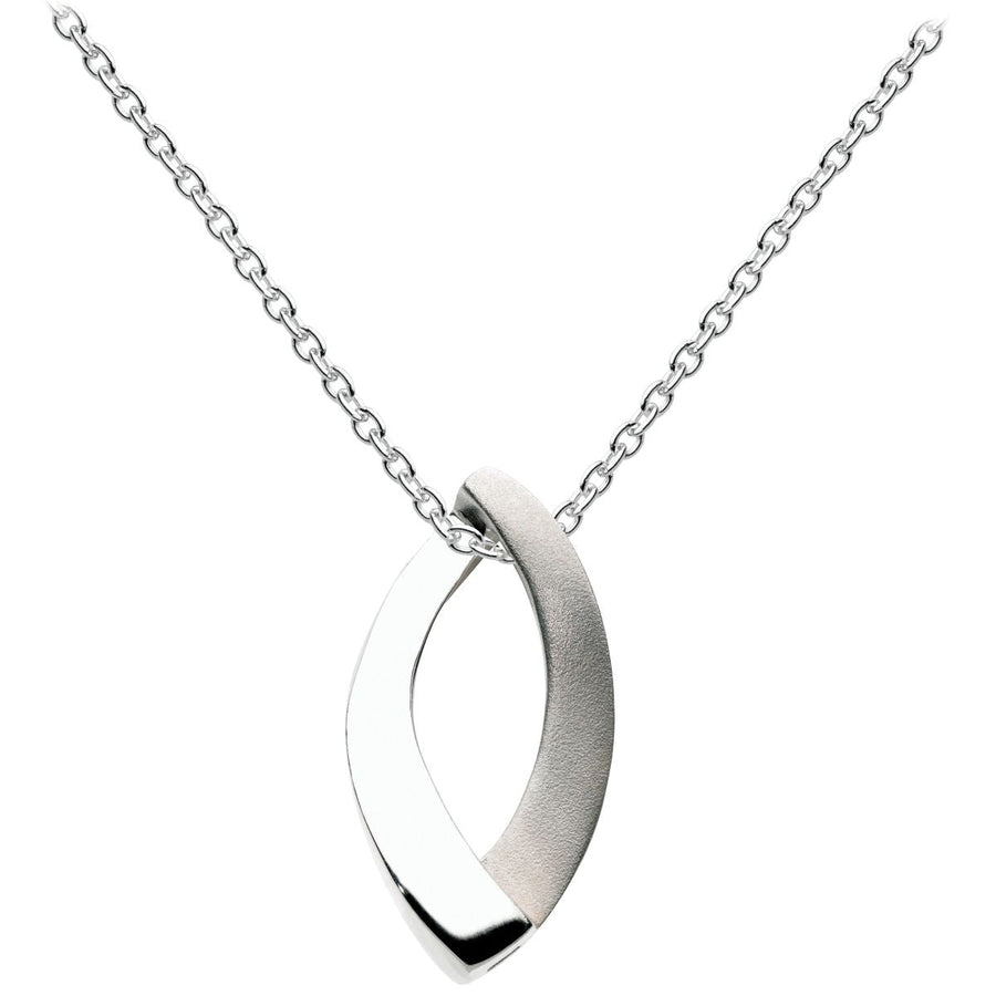Dew Open Loop Sterling Silver Necklace - Eagle and Pearl Jewelers