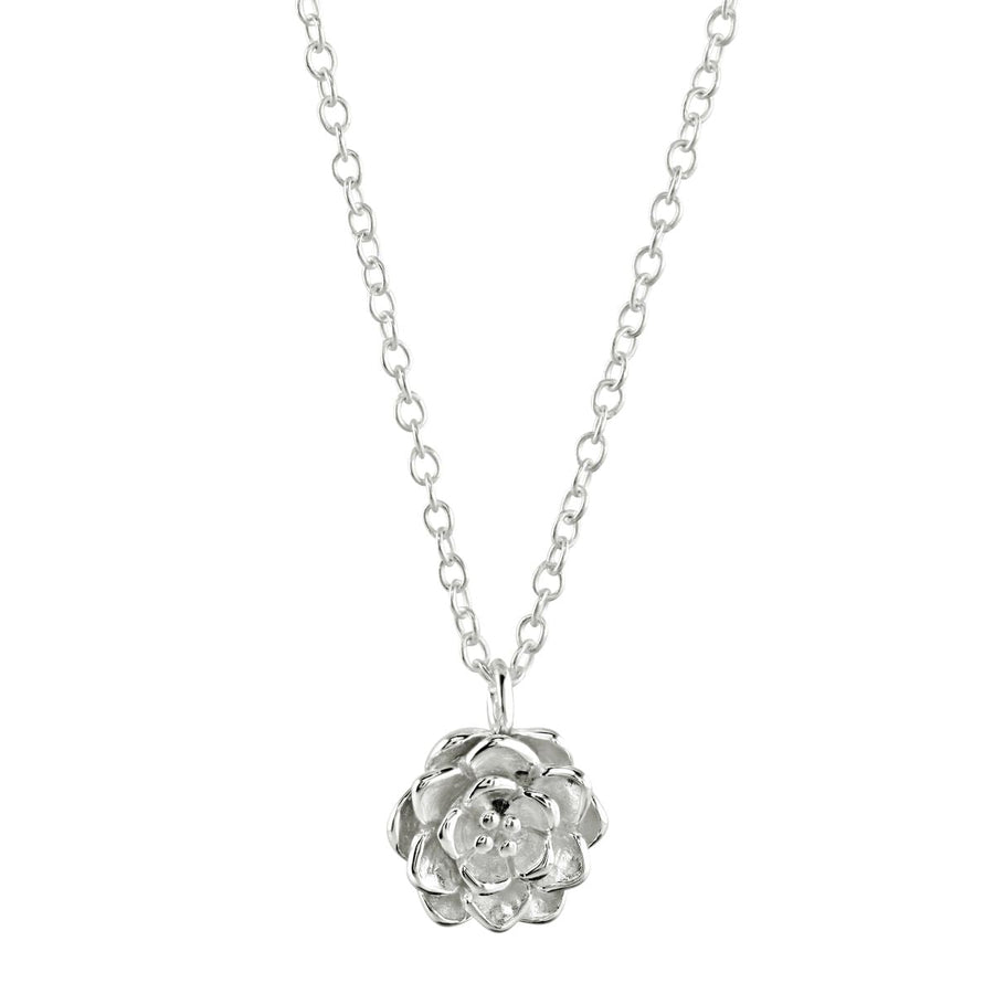 Dew Wild Rose Sterling Silver Necklace 18" - Eagle and Pearl Jewelers