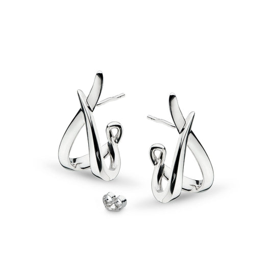 Entwine Twine Twist Hoop Earrings - Eagle and Pearl Jewelers