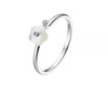 Fei Liu Alyssum 18kt Gold Open Ring with Mother of Pearl - Eagle and Pearl Jewelers