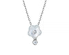 Fei Liu Alyssum 18kt Gold Small Mother of Pearl and Diamond Pendant - Eagle and Pearl Jewelers