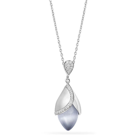 Fei Liu Magnolia Large Sterling Silver Necklace - Eagle and Pearl Jewelers