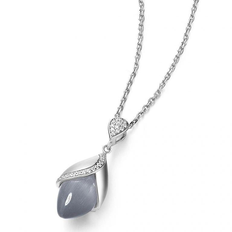 Fei Liu Magnolia Large Sterling Silver Necklace - Eagle and Pearl Jewelers