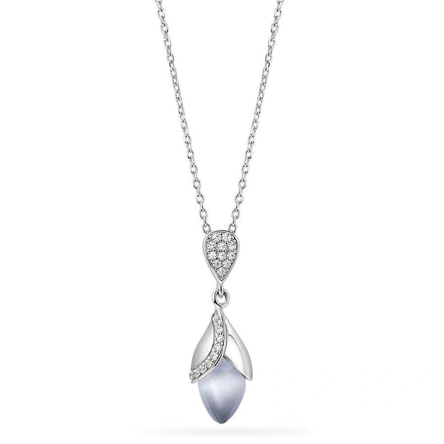 Fei Liu Magnolia Small Sterling Silver Necklace - Eagle and Pearl Jewelers