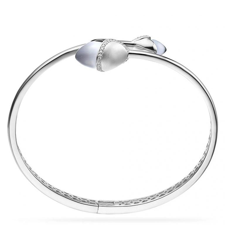 Fei Liu Magnolia Sterling Silver Bangle - Eagle and Pearl Jewelers