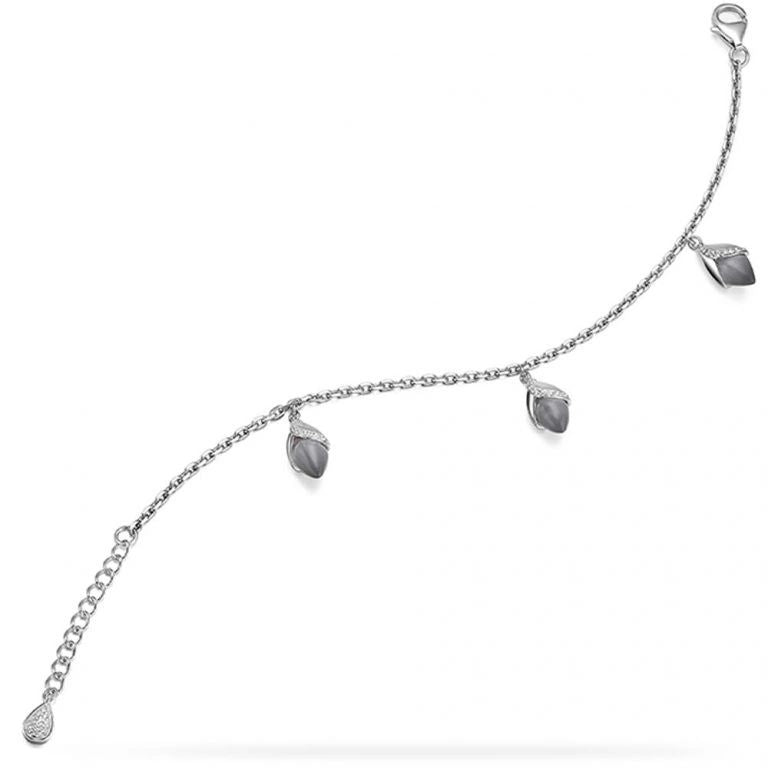 Fei Liu Magnolia Sterling Silver Charm Bracelet - Eagle and Pearl Jewelers