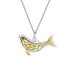 Heritage Celtic Creatures Whale Gold Plate Pendant - Eagle and Pearl Jewelers