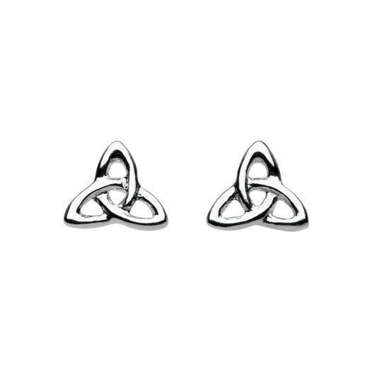 Heritage Celtic Trilogen Sterling Silver Stud Earrings - Eagle and Pearl Jewelers