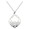 Heritage Lili Celtic Large Open Woven Sterling Silver Necklace - Eagle and Pearl Jewelers
