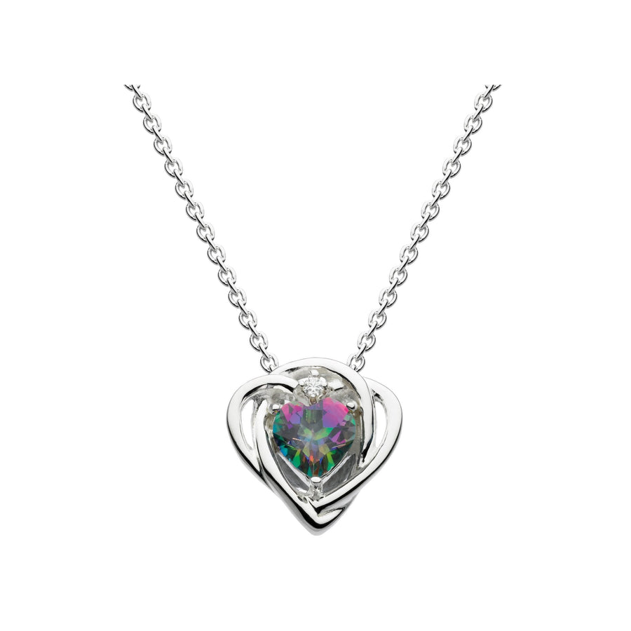 Heritage Mystic Topaz Sterling Silver Necklace - Eagle and Pearl Jewelers