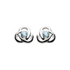 Heritage Oona Knot Blue Topaz Sterling Silver Stud Earrings - Eagle and Pearl Jewelers