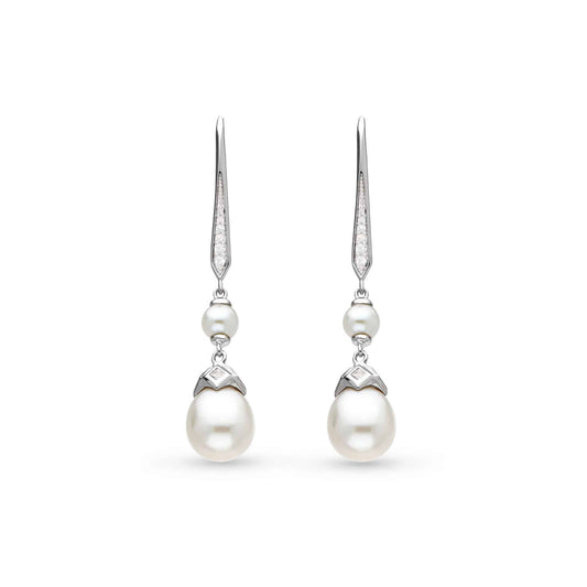 Kit Heath Astoria Glitz Pearl Drop Earrings - Eagle and Pearl Jewelers