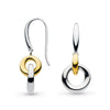 Kit Heath Bevel Cirque Link Sterling Silver and 18kt Gold Drop Earrings - Eagle and Pearl Jewelers