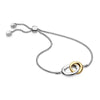 Kit Heath Bevel Cirque Link Sterling Silver and 18kt Gold Plate Toggle Bracelet - Eagle and Pearl Jewelers