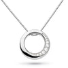 Kit Heath Bevel Cirque Sterling Silver and Cubic Zirconia Reversible 18" Necklace - Eagle and Pearl Jewelers