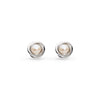 Kit Heath Bevel Trilogy Pearl Stud Earrings - Eagle and Pearl Jewelers