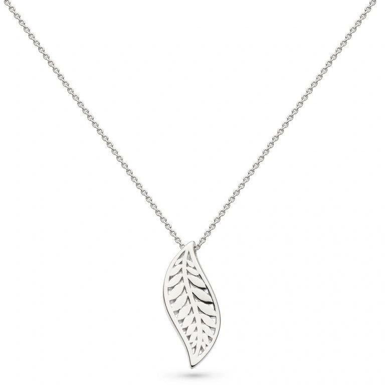 Kit Heath Blossom Eden Leaf 18" Sterling Silver Necklace - Eagle and Pearl Jewelers