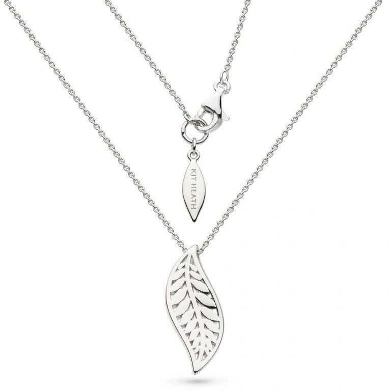 Kit Heath Blossom Eden Leaf 18" Sterling Silver Necklace - Eagle and Pearl Jewelers