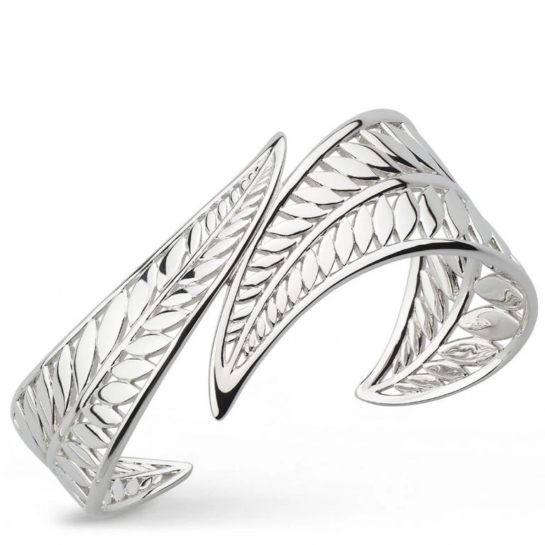 Kit Heath Blossom Eden Mature Wrapped Leaf Sterling Silver Cuff - Eagle and Pearl Jewelers