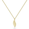 Kit Heath Blossom Eden Mini Leaf 18kt Gold Plate 17" Sterling Silver Necklace - Eagle and Pearl Jewelers