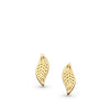 Kit Heath Blossom Eden Small Leaf 18kt Gold Plate Sterling Silver Stud Earrings - Eagle and Pearl Jewelers