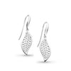 Kit Heath Blossom Eden Small Leaf Sterling Silver Drop Earrings - Eagle and Pearl Jewelers